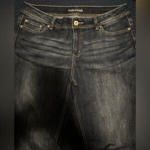 Maurices Women's Boot Cut Jeans - Dark Blue